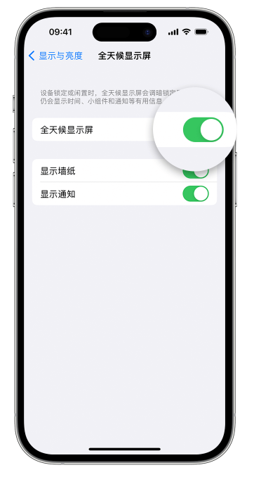 横林镇苹果14维修店分享如何自定义 iPhone 14 Pro 常亮显示屏 