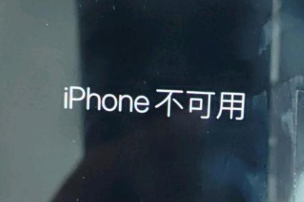 横林镇苹果服务网点分享锁屏界面显示“iPhone 不可用”如何解决 